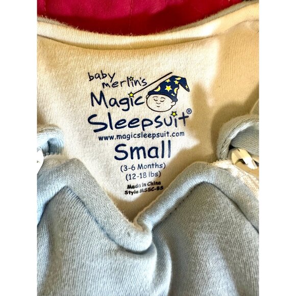 Baby Merlin’s Magic Sleepsuit Small Blue Fleece & Cotton Transition Sleep Sack B - Picture 5 of 7
